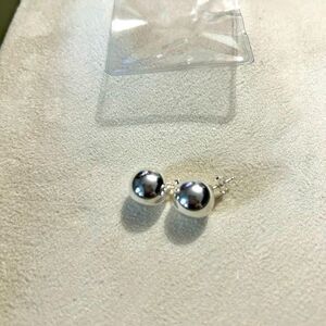 Sterling Silver .925 Ball Earrings, NWOT, 1/2 inch​​​